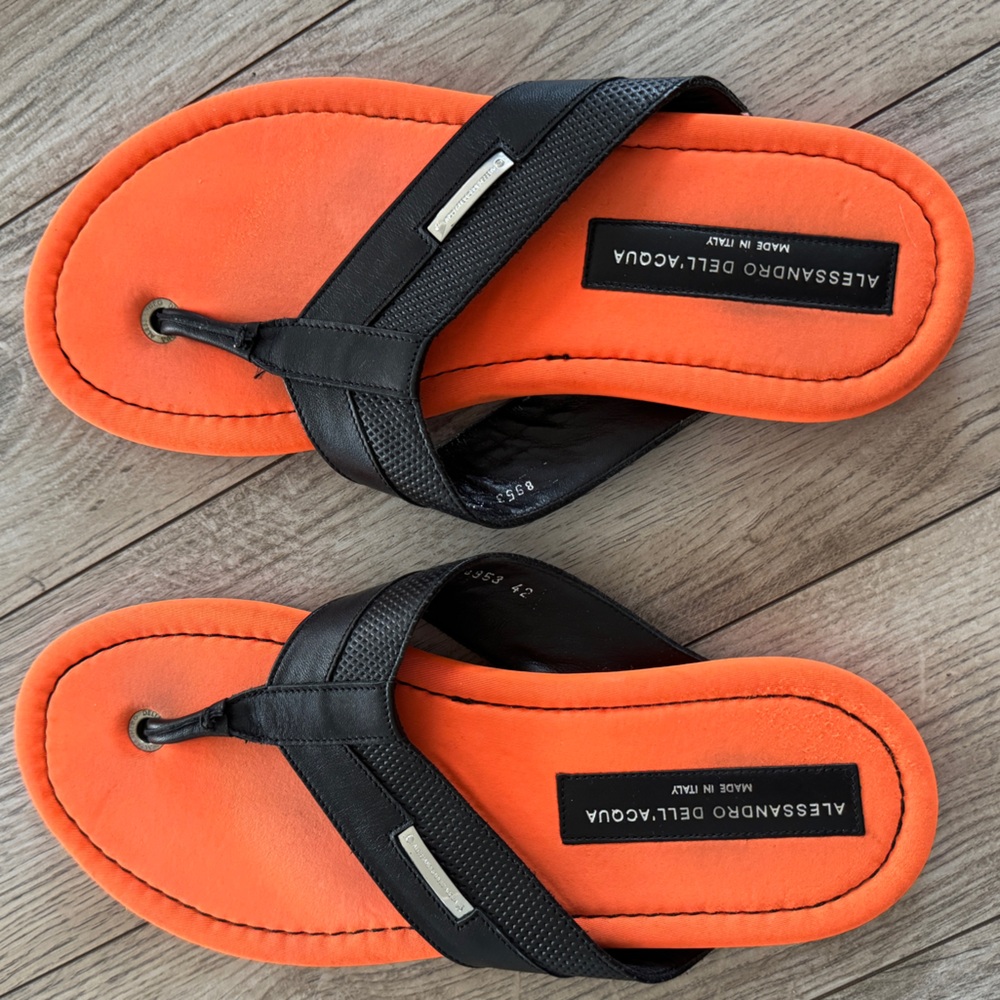 Alessandro dell’ acqua men’s sandals size Italian 42